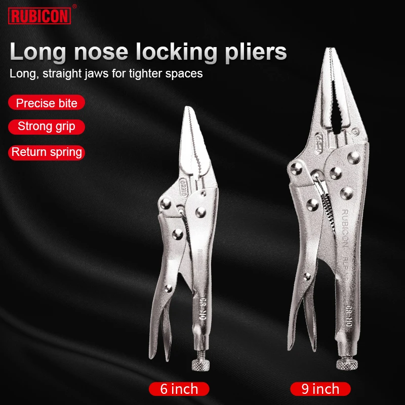 

Locking Pliers Long Nose Straight Jaw Plier CR-MO Steel Welding Tools Hand Tool Car Bike Motorcycle Repair Nut Fasten Hand Tool