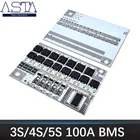 Печатная плата для защиты тройной литий-ионной батареи 21 в 100 А  BMS