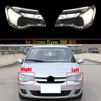 headlamp lens for citroen elysee 2008 2013 headlight cover replacement front car light auto shell