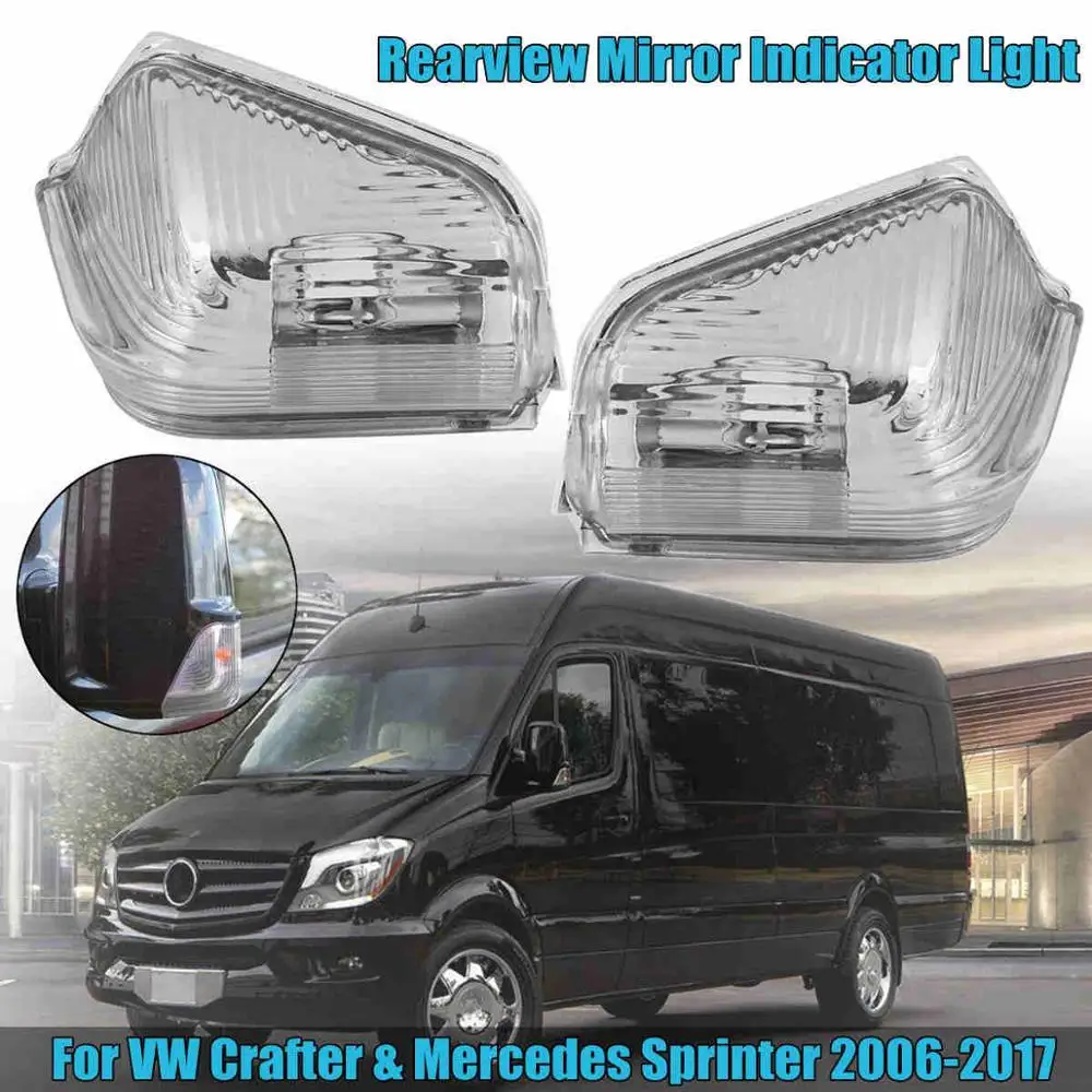 Pair Для VW для crafter для Mercedes Sprinter 06-17 0018229020 1 шт. правый левый светодиодный передний указатель поворота бокового зеркала светильник лампа мигалка - Испускаемый цвет: Pair