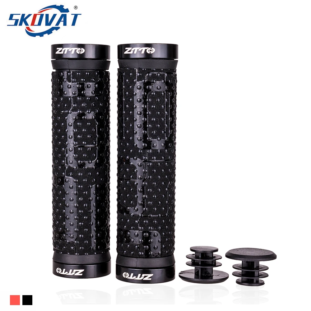 

SKOVAT Bicycle Grips Ergonomics Anti-slip Mountain Bike Grip Mtb Handlebar Sponge Cycling Scooter Grips Lockable Bicycle Parts