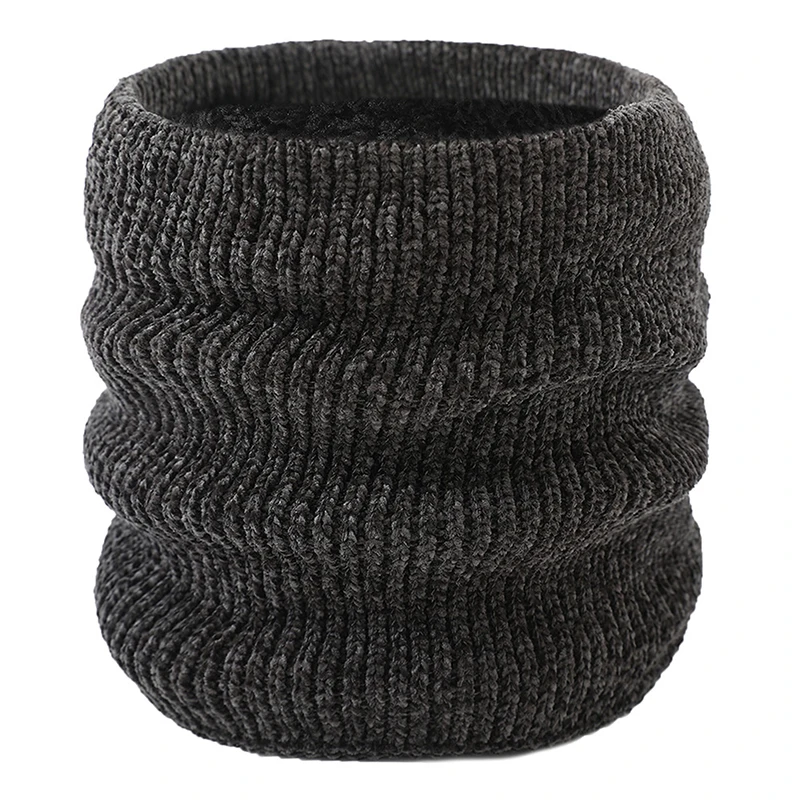 Модный женский зимний теплый шарф для мужчин и женщин однотонный шерстяной шеи