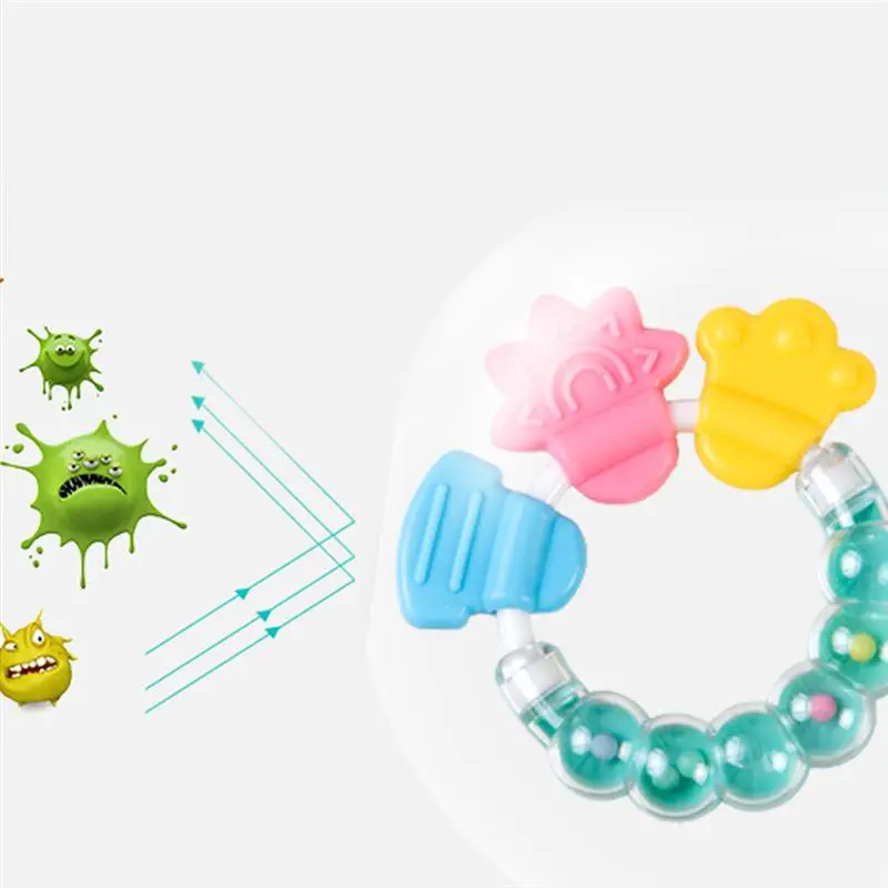 3 шт. детские жевательные прорезыватели ключи погремушка кольцо игрушки