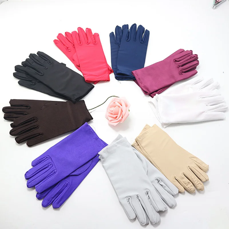 

High Stretch Spandex Gloves Outdoor Summer Men And Women Driving Dance Spring Autumn Sun Protection Etiquette