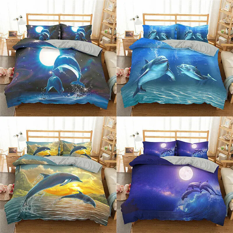 Романтический Комплект постельного белья с пододеяльником и наволочкой в виде