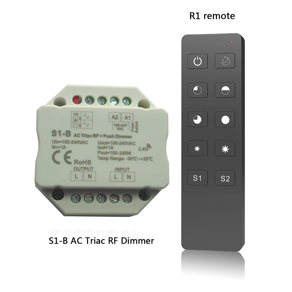 Оптовая продажа яркий/Φ/R1/Φ/RT6 AC Triac DMX диммер Яркий 2 4G удаленный радиочастотный