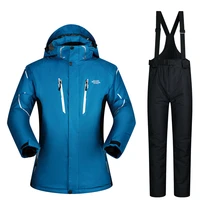 warm snow clothing set snowsuit husband mens mountain waterproof ski jacket fleece snow coat windproof snowboard jacket pant