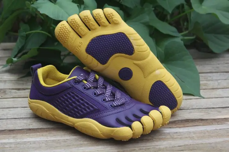 

Women five fingers shoes ladies 5 Toe shoes microfiber leather breathable non-slip hiking walking trekking climbing shoes