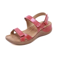 wedges women sandals retro hook loop heel height 4 5cm platform sandals plus size36 44 casual sewing summer ladies shoes women