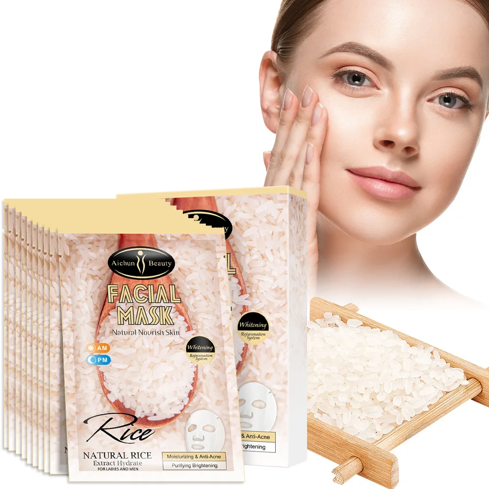 

Facial Mask Whitens Moisturizes Lightens Spots Removes Acnes Minimizes Pores Smoothes Out Fine Lines Skin Care 10pcs