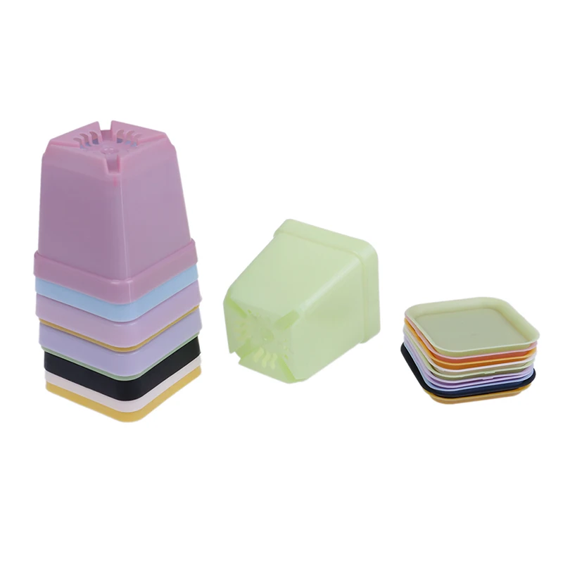 10 шт./упак. домашний декор цветочный горшок карамельных цветов Квадратный