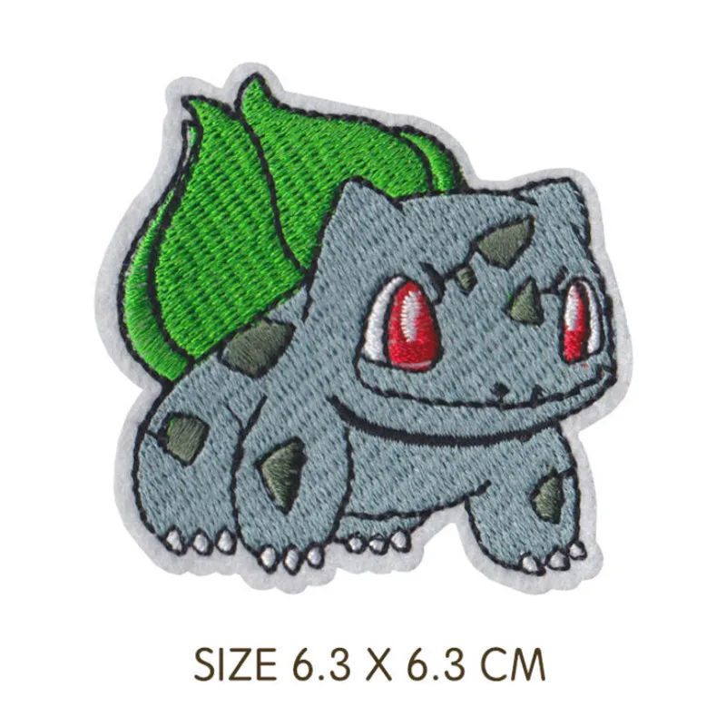 Parche bordado de Pok&eacute;mon Pikachu, parches de ropa bordados de dibujos animados para ni&ntilde;os, pegatinas de paraguas, apliques de ropa-4
