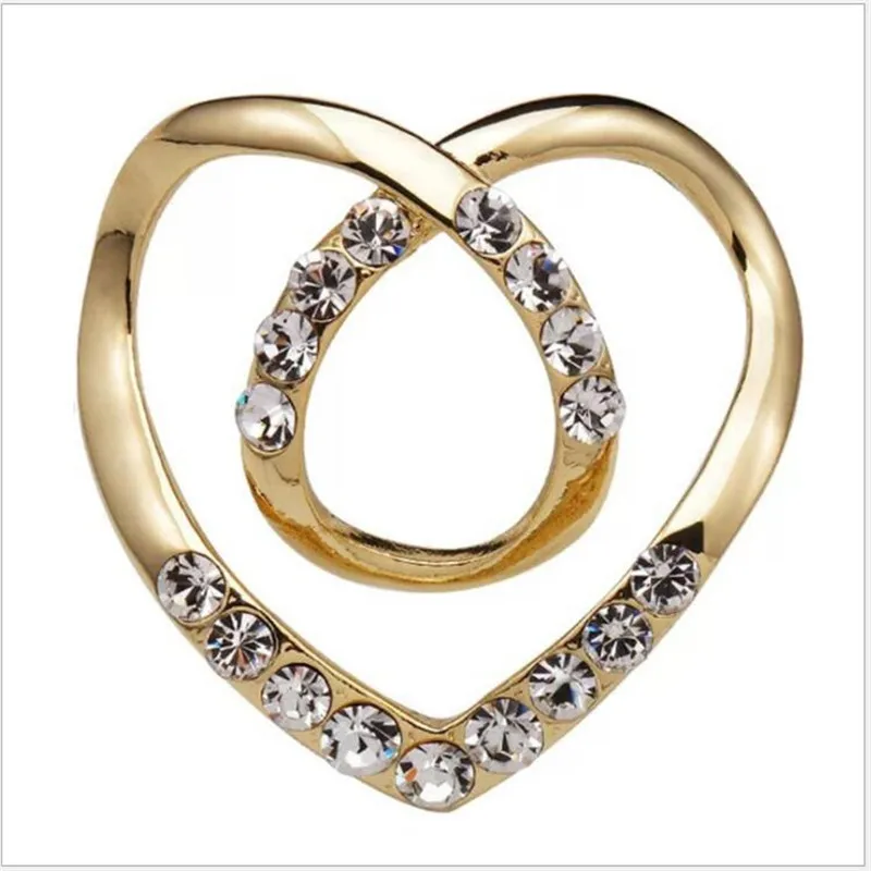 Зажим для футболки модный металлический зажим декоративный шелковый шарф кольцо