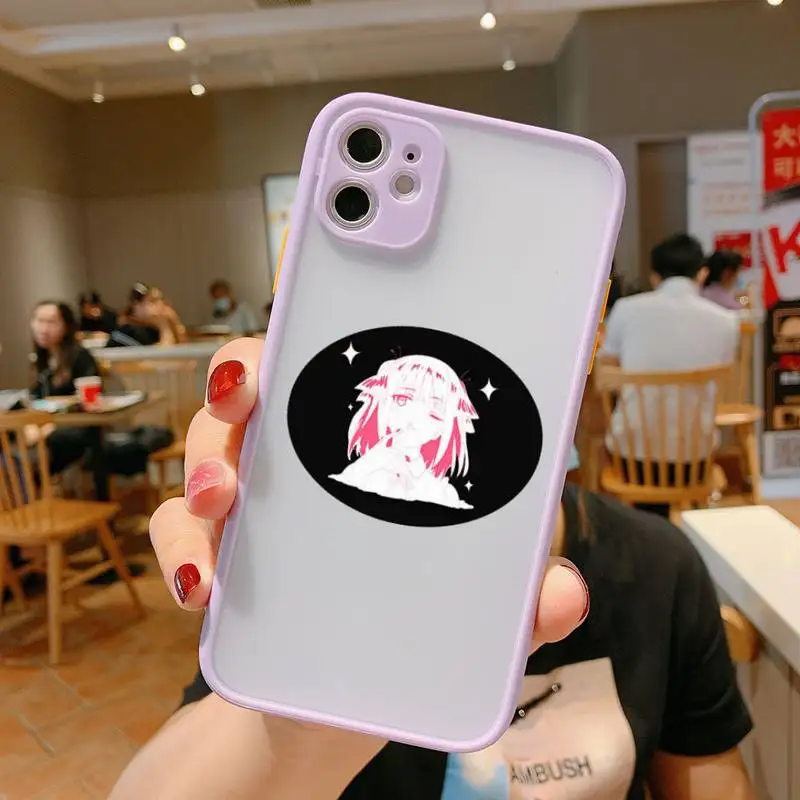 

Art style anime Matte Bumper Phone Case For iphone12 11 Pro Max X XS Max XR 7 8 Plus 12mini Translucent Matte Shockproof Cover