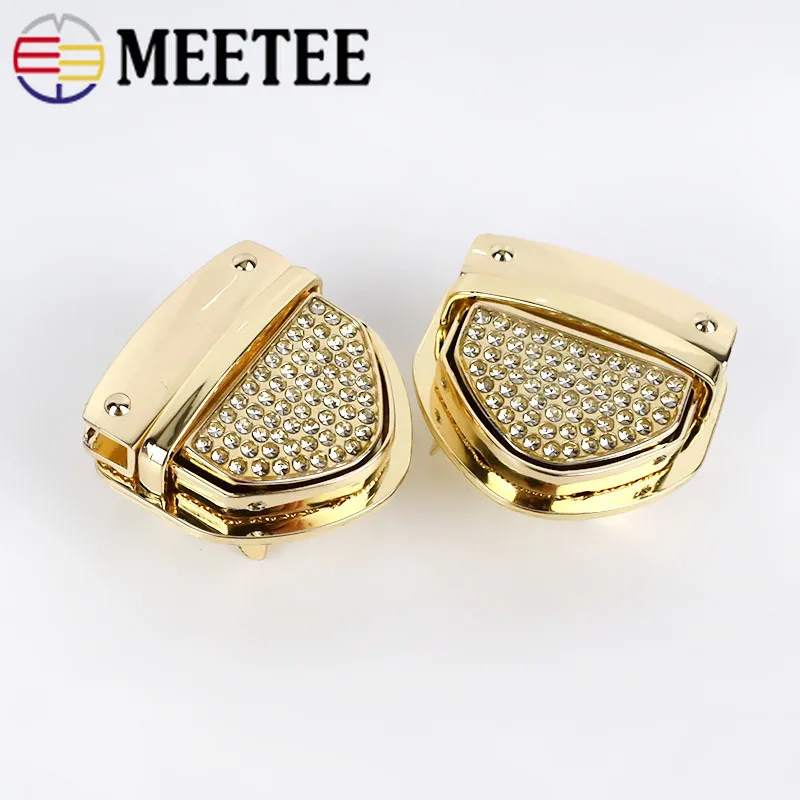 2 комплекта Meetee металлическая застежка защелкивающийся замок для сумки