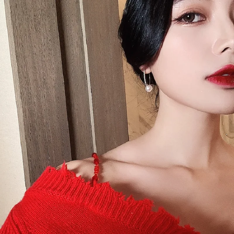 

2020 New Fahion Women's Earrings Fish Shape Rhinestone Earrings for Women Bijoux Korean Boucle Weeding Gifts Jewelry Wholesale