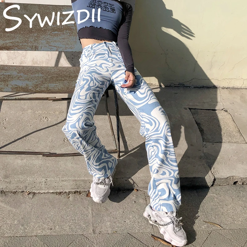 

Штаны-карго SYWIZDII с принтом зебры, повседневные спортивные штаны, готический стиль, винтажная одежда в стиле Харадзюку, уличная одежда