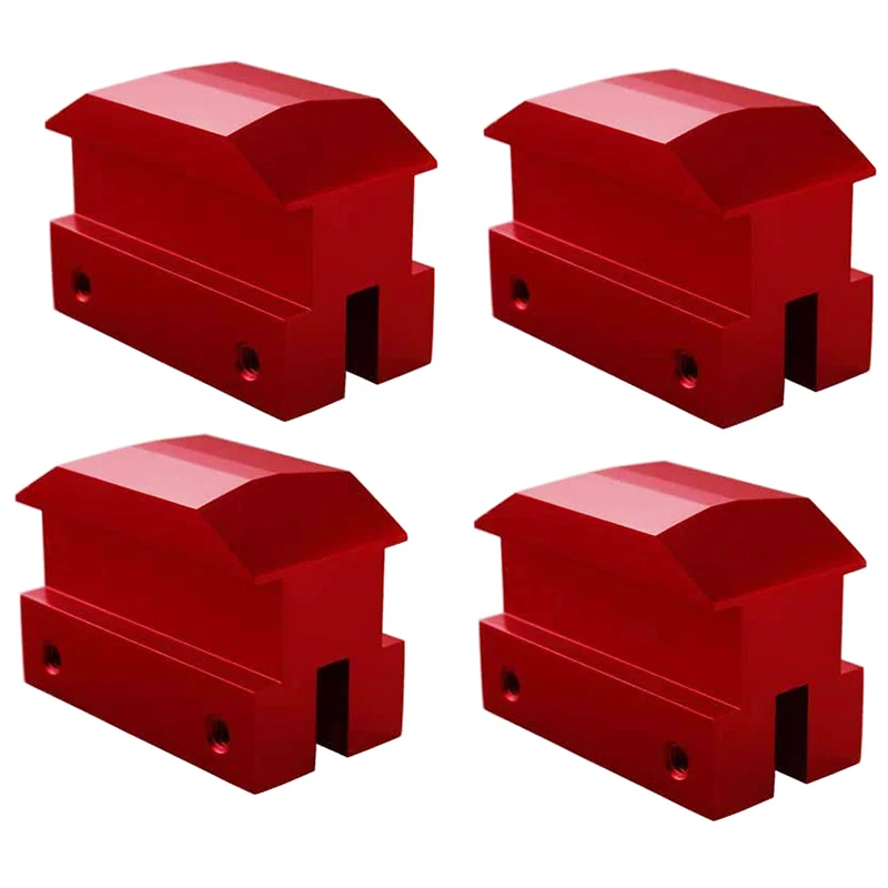 Колодки с подъемом для домкрата анодированная заготовка красный алюминиевый