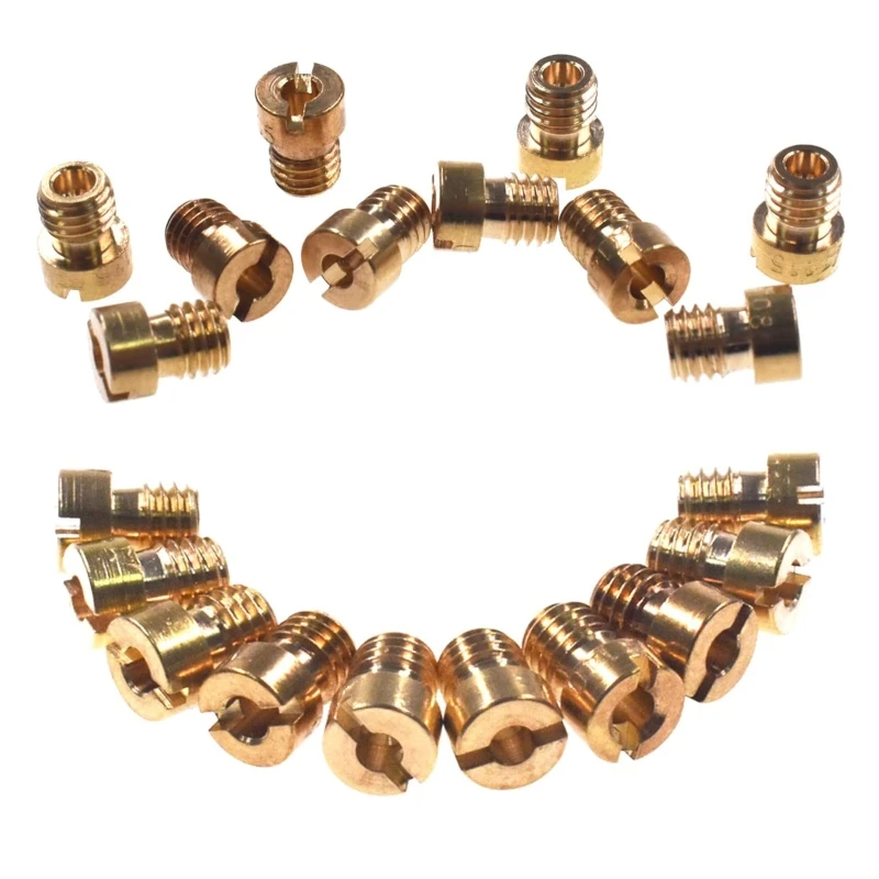 

10 pcs 125cc Carburetor Jet kit #100, 105, 108, 110, 115, 120, 125, 130, 135, 140 for GY6 125cc 150cc Carburetor Carb CV