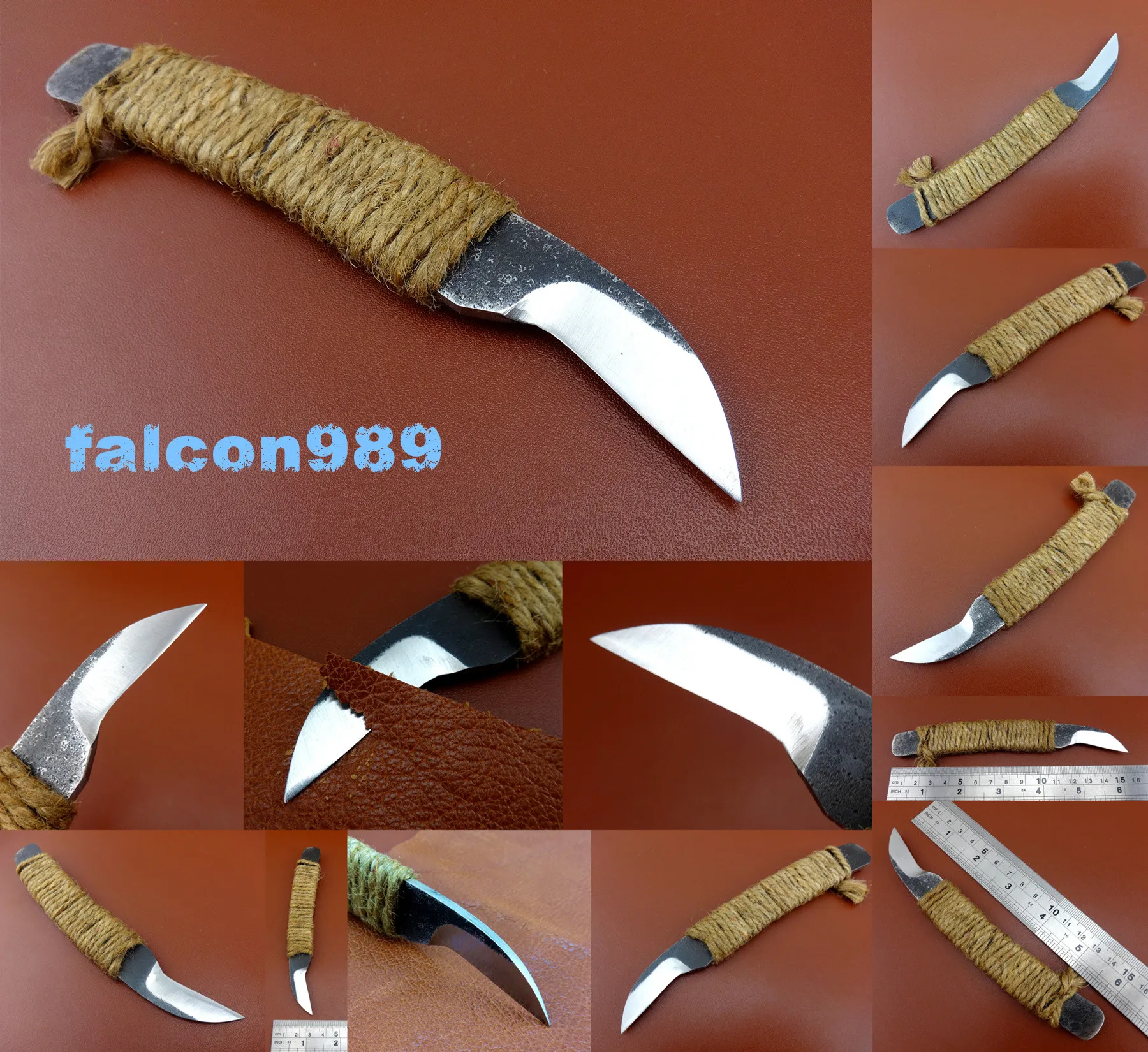 9 видов кожевенного ремесла швейцарская сталь универсальный нож Skiver отделка