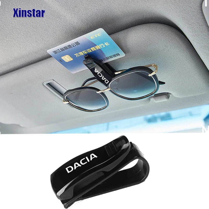 

plastic car glass clip car storage sunshade sticker for Renault Dacia ZOE CLIO Duster sandero