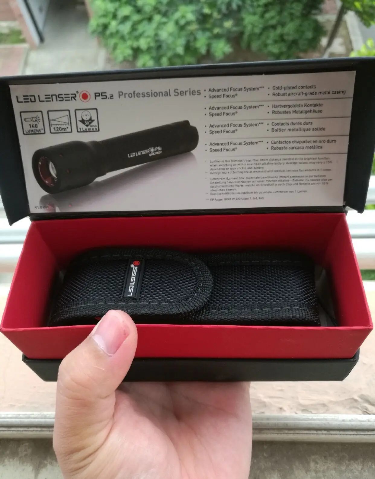 Led lenser светодиодный LENSER P5.2 Профессиональный карманный фонарик фонарик-140