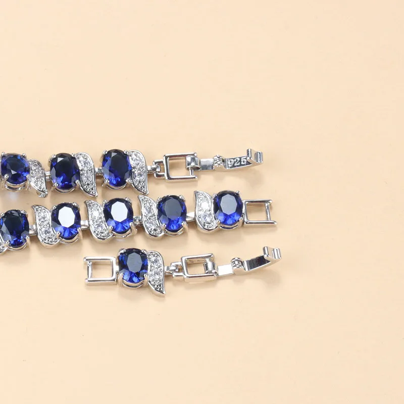Женский многослойный браслет цепочка с цирконом серебристого цвета|jewelry quartz|jewelry