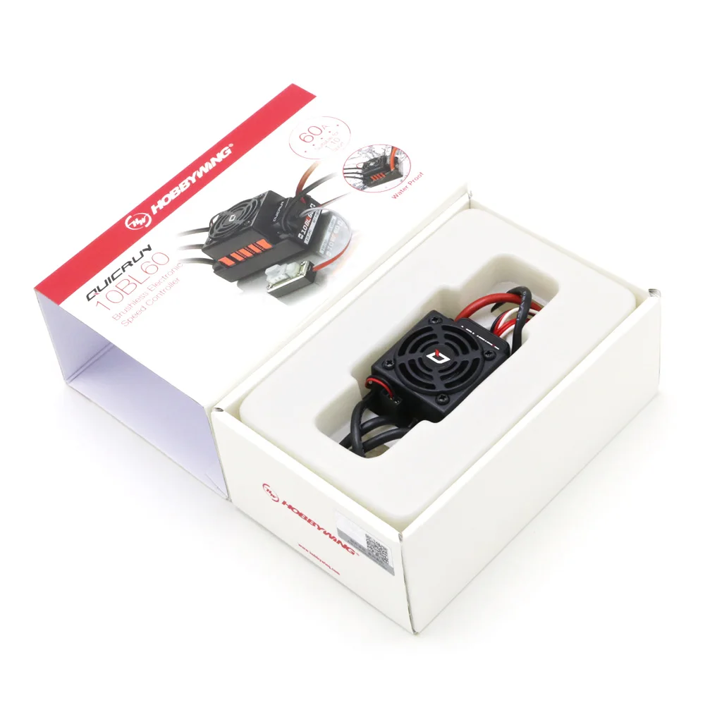 Безсенсорные бесщеточные контроллеры скорости Hobbywing QuicRun-WP-10BL60 60A ESC для