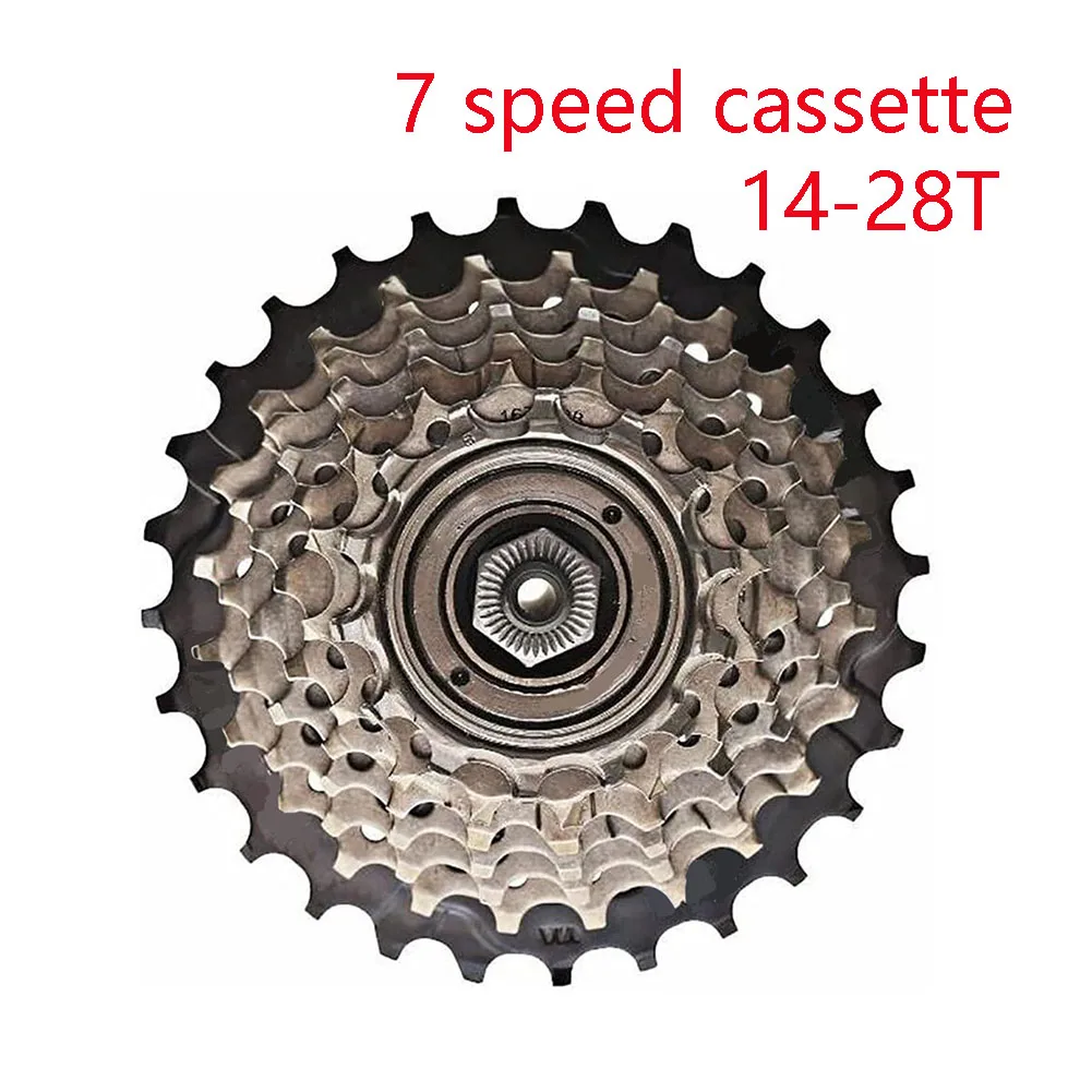 Bicycles Freewheel Sprocket Teeth 7 Speed Cassette Freewheel 14-28T Bicycle MF-TZ500/TZ21 For MTB Road Cycling Bicycle Parts