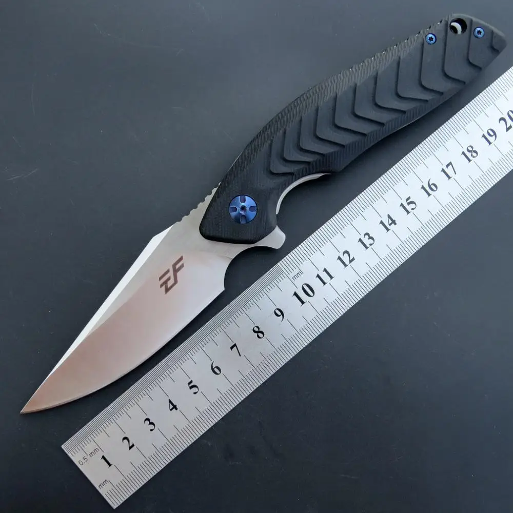 Складной нож Eafengrow EF923 D2 Клинок рукоятка G10 карманный тактический резец для