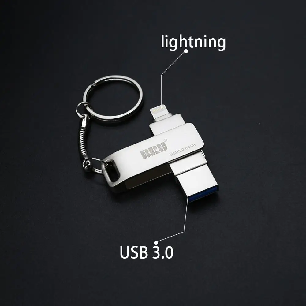 usb флешка юсб флешки для iphone ipad 3 0 карта памяти 32 гб 64 2 в 1 ручка накопитель внешних