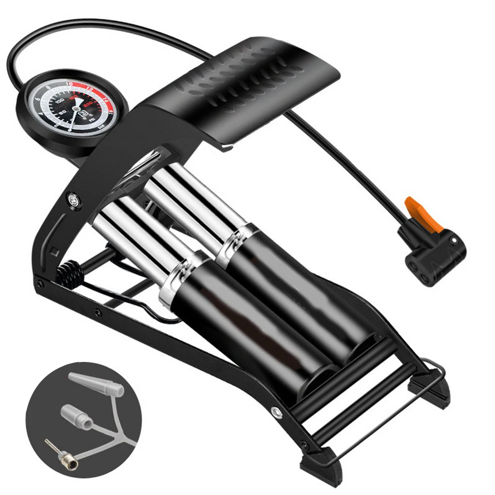 Насос надувной портативный с педалью мини-помпа высокого давления для