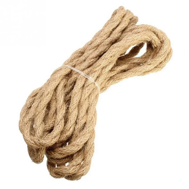 Метровый провод Ретро пеньковая веревка 2*0 75 мм Электрический плетеный медный DIY