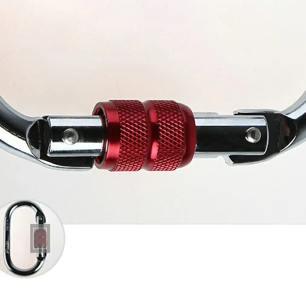 

25KN Oval Chrome-plated Ultra-light Carabiner Hook Keychain convenient fength simple and practical Outdoor Camping Tools