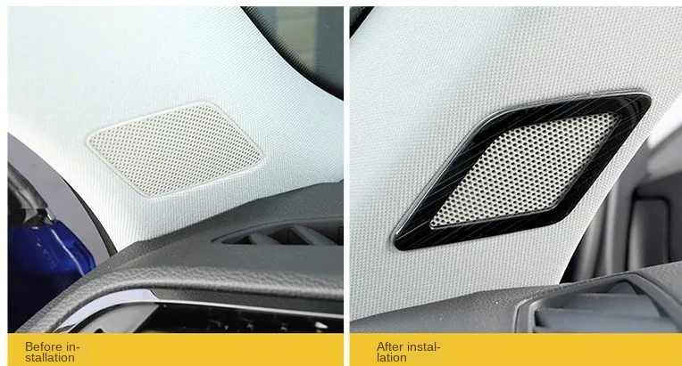 

Подходит для Audi 19 Q3 Модифицированная рама A-pillar horn, рама с тройным гудком, декоративная рама, внутреннее украшение панели