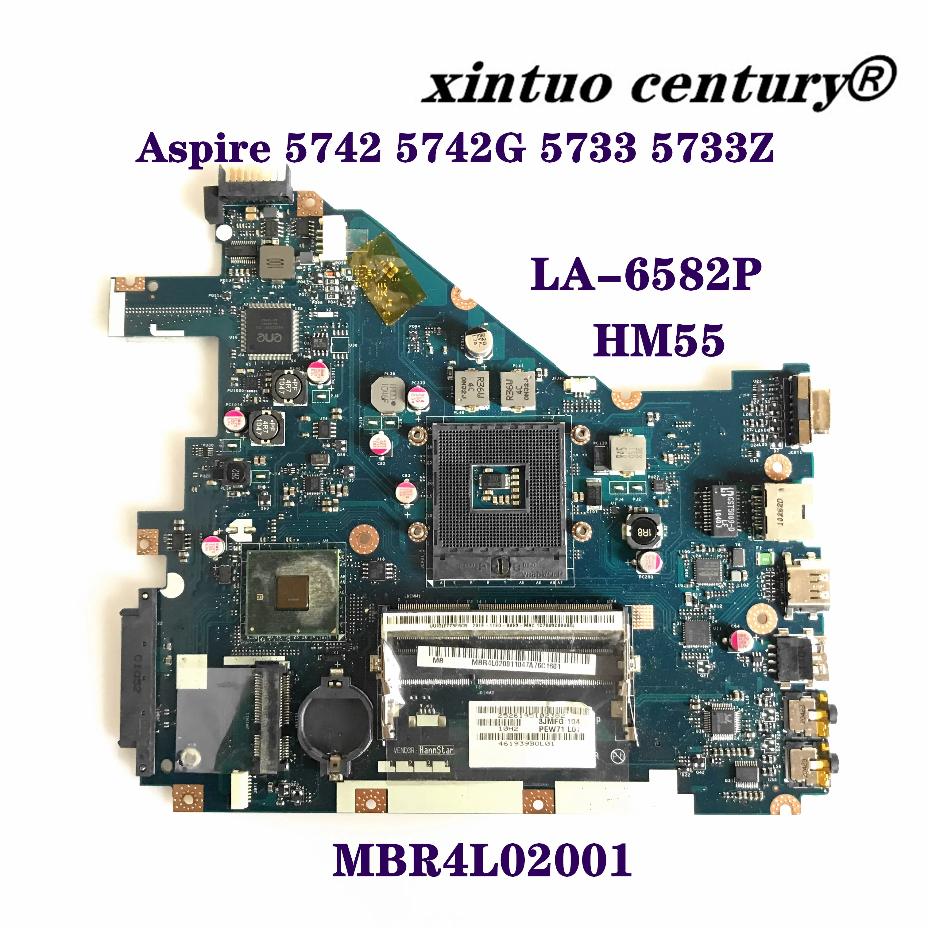 

MBR4L02001 для ноутбука Acer Aspire 5742 г 5733 Материнская плата ноутбука PEW71 LA-6582P MB.R4L02.001 основная плата HM55 W/ HDMI 100% тестирование работы