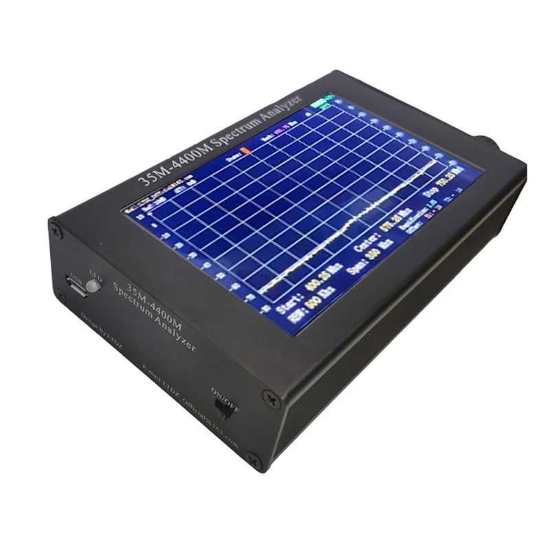 

Handheld Spectrum Analyzer 4.3 Inch LCD Sn 35M-4400M Simple Measurement of Interphone Signal