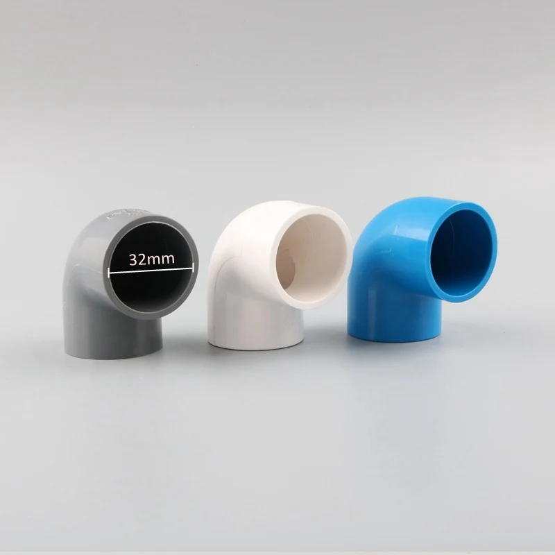 8 шт. ПВХ 90 градусов равный локоть дренажная труба адаптер соединитель для сада