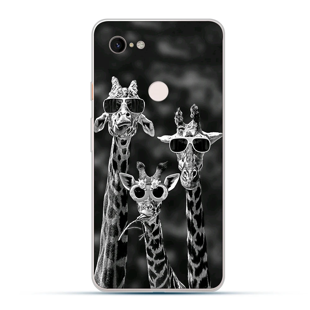 

ciciber Cute animal giraffe Cases for Google Pixel 4 3 XL Soft Silicone TPU Cover for Google Pixel 2 3a XL Funda Covers Coque