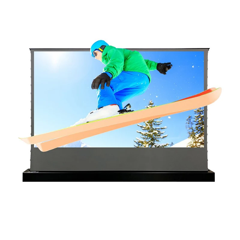 VIVIDSTORM 120 дюймовый S Электрический язычок с натягиваемым роликовым экраном