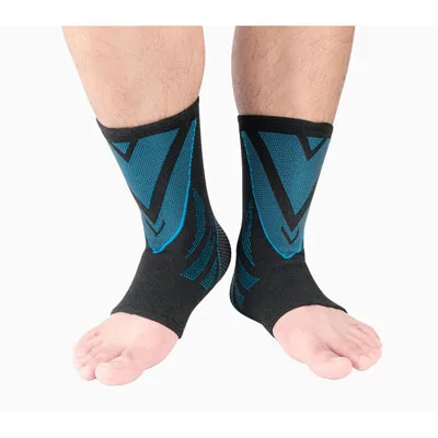HH015 blue 1 Пара фиксатор лодыжки компрессионная поддержка рукава эластичные дышащие для Lnjury восстановление суставов боль в ноге спортивные носки защита щиколотки - Цвет: HH015 blue