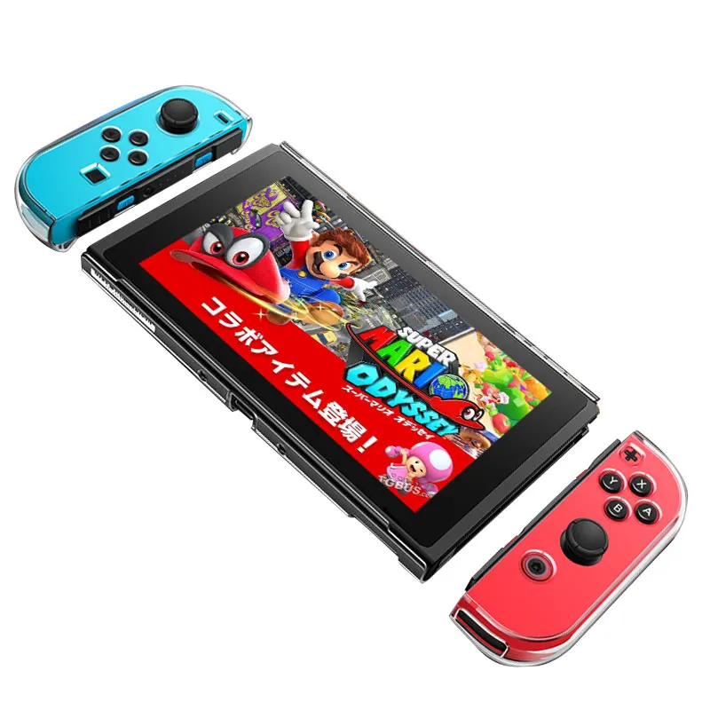 Чехол аксессуары Coque для Nintendo Switch жесткий кожаный чехол Корпус оболочка Joy Con Joycon