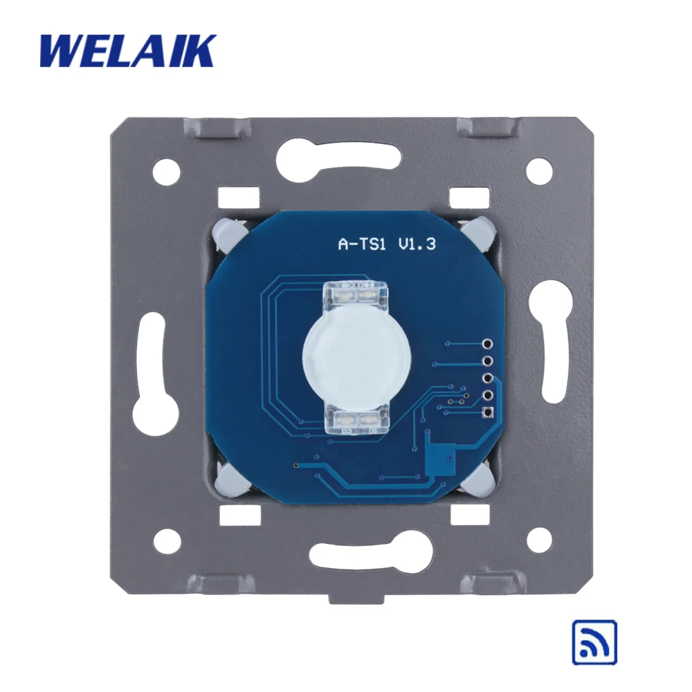 WELAIK EU настенный выключатель дистанционного управления Сенсорный Выключатель DIY-запчасти-настенный светильник-переключатель 1ганг-1way AC250V-A913