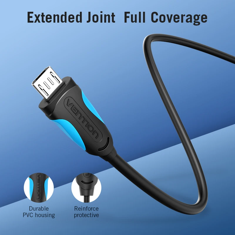 Кабель Micro USB Vention 2 А кабель для быстрой зарядки и передачи данных планшетов Samsung