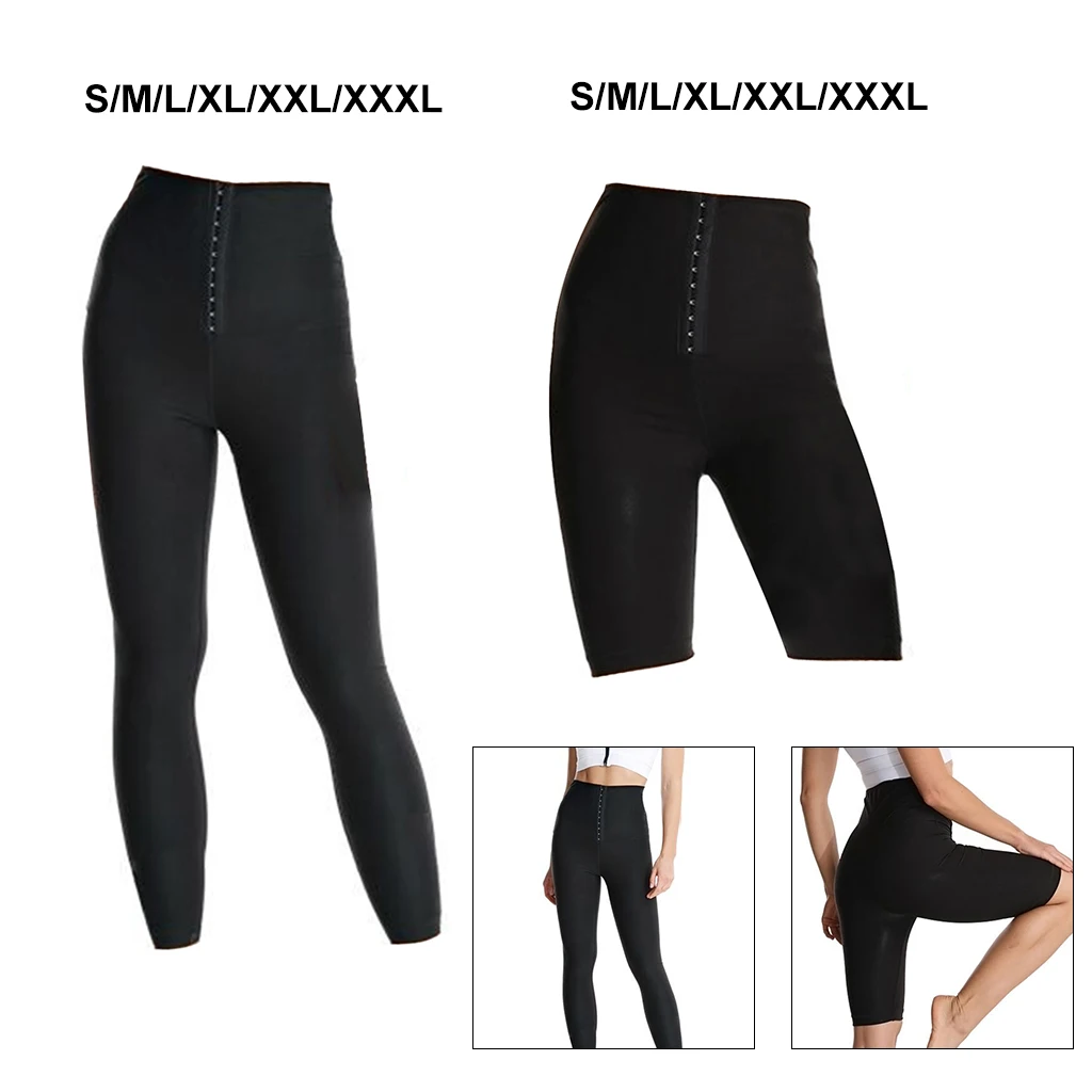 

Women Sauna Sweat Pants Training Yoga Leggings Gym Fitness Exercise Shorts Tummy Workout Control Abdomen Thermo Weight Loss