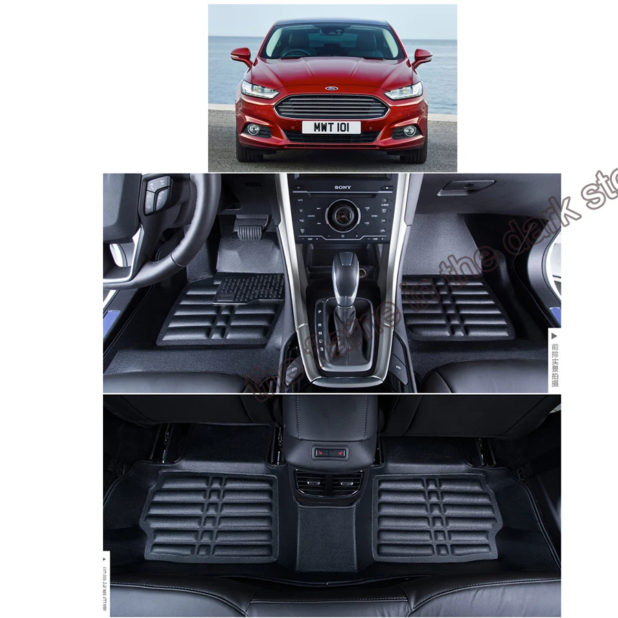 Lsrtw2017 кожаные автомобильные коврики ковер для Ford Mondeo Mk 5 fusion коврик аксессуары для интерьера