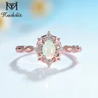 Куолулит натуральный опал драгоценный камень кольца для женщин кольцо из стерлингового серебра 925 свадьба ручной работы обручальное кольцо часть подарок ювелирные украшения