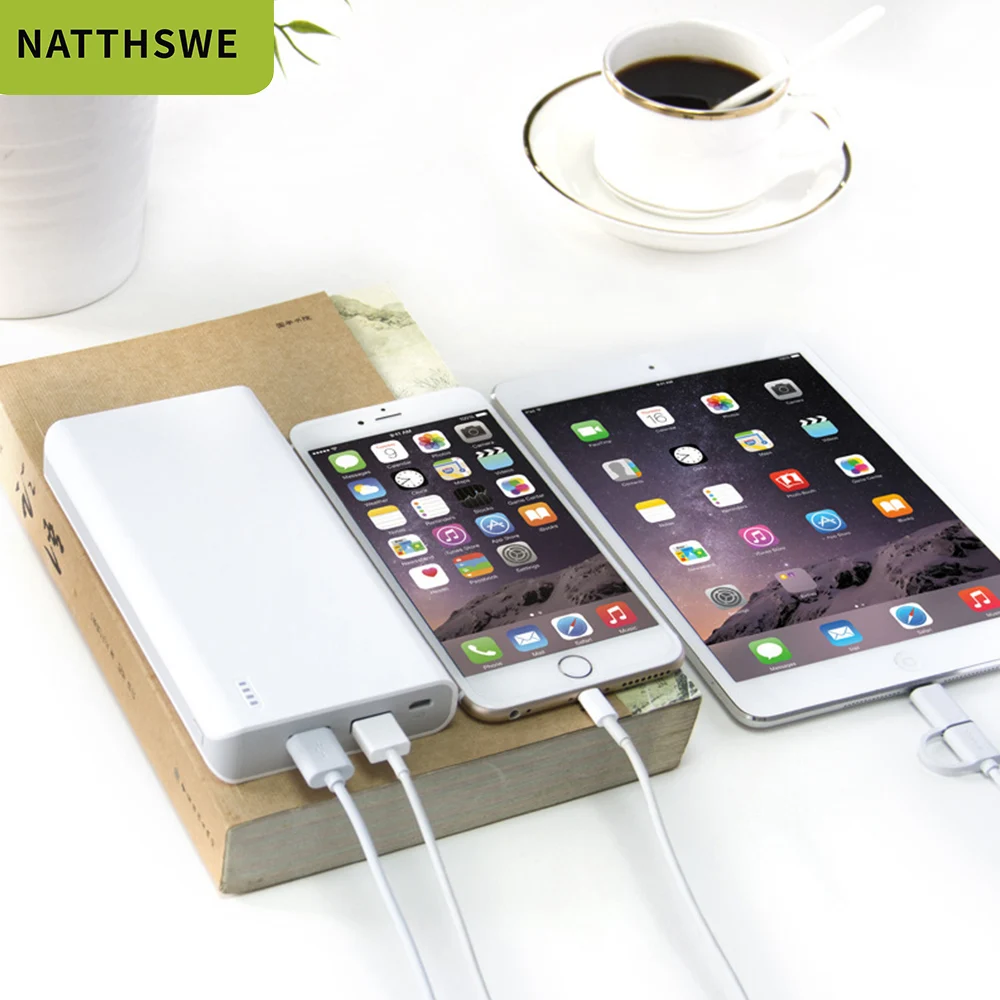 NATTHSWE 20000 mAh power Bank PD Быстрая зарядка 3 0 bank для Xiaomi Mi 9 портативный внешний