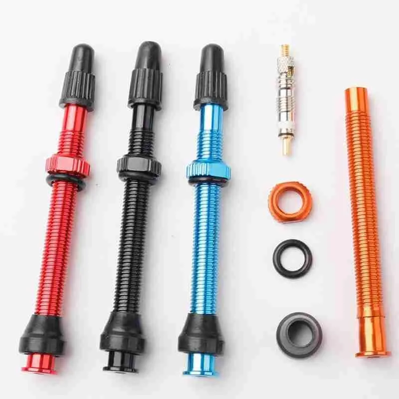 

Aluminum Alloy Bike Tubeless Vacuum Valve Presta 40/60mm Tire Mtb Road Accessories Bike Nozzle Mountain Bicycle P6N3
