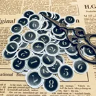 100 шт.пакет винтажные черные белые круглые цифры 0-9 наклейки сделай сам Скрапбукинг альбомный журнал счастливый планировщик декоративные наклейки